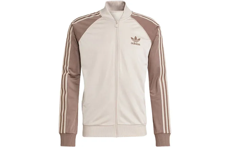 adidas originals SST Track Top Brown