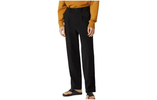 KENZO Casual Pants Men's Black Moderate Straight Fit Pants
