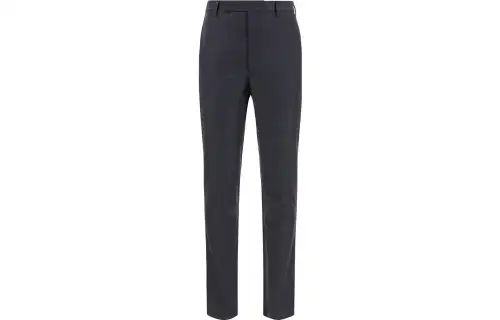 PRADA Logo Patch Straight Leg Tailored Pants