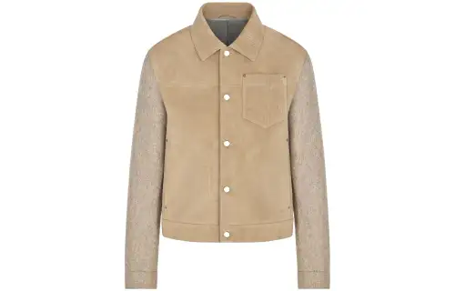 DIOR SS24 Leather Jacket Men's Beige