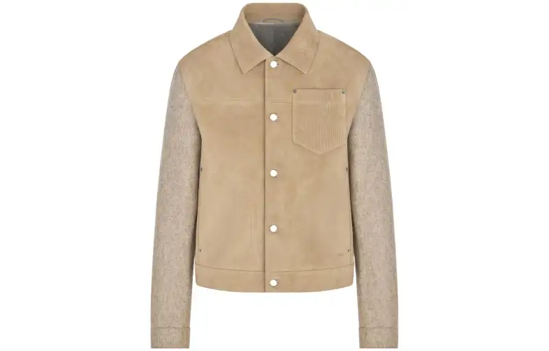 DIOR SS24 Leather Jacket Men's Beige