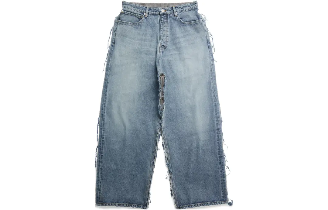 Balenciaga Jeans Loose Fit Men's Blue