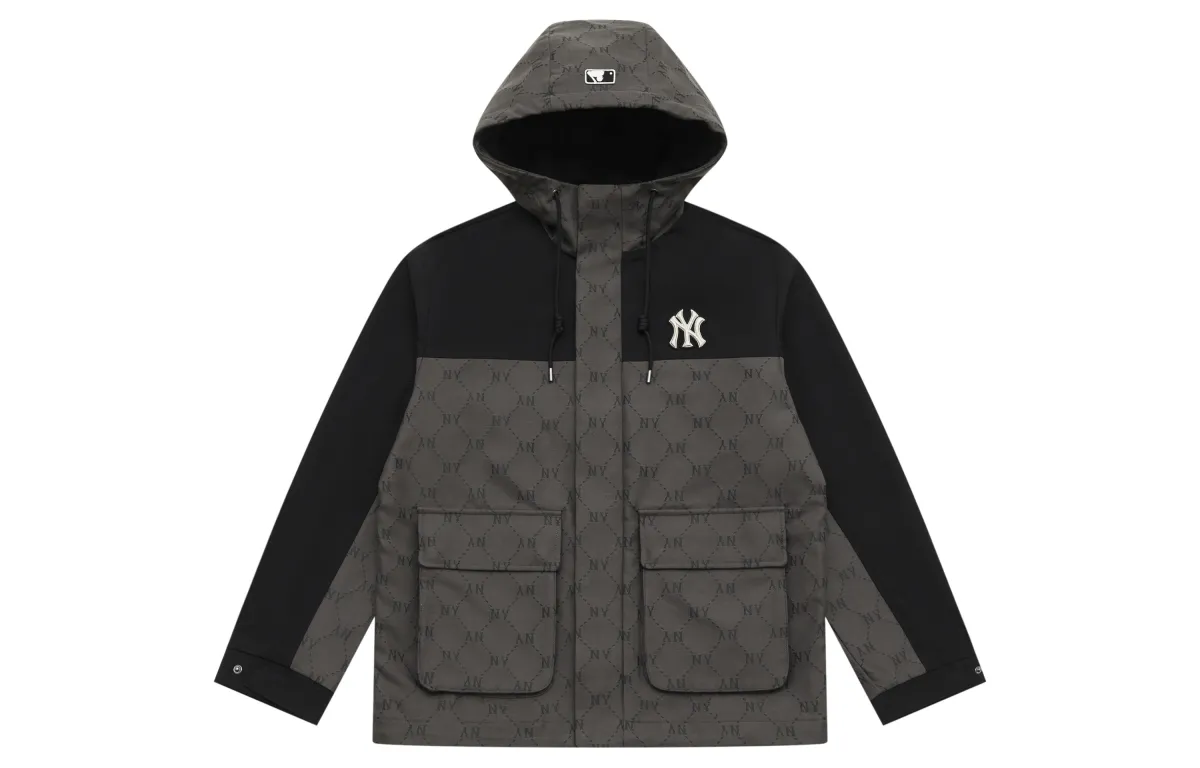 MLB MONOGRAM SS25 Jacket Unisex Dark Charcoal Gray