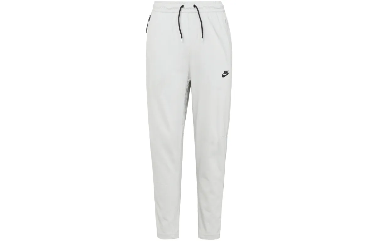 Nike Knitted Sweatpants Men's Gray Moderate Cuffed Pants