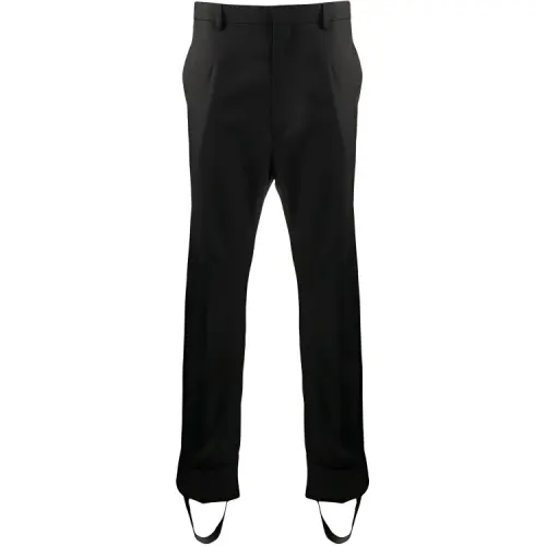 PRADA Casual Pants Men's Black Moderate Straight Fit Pants