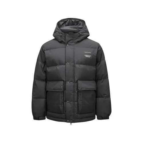 Skechers Basic Sports Collection Down Jacket Men's Carbon Black