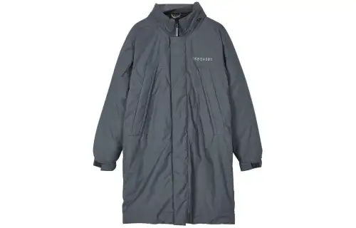 Skechers Colorful Down Jacket Unisex Charcoal Gray