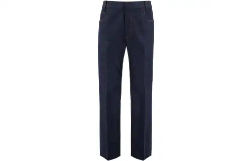 Loro Piana Jeans Men's Blue Straight Fit Pants