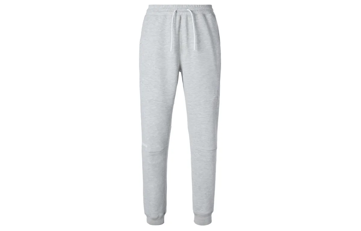 New Era SS22 Solid Color Minimalist Style Fleece Lined Sweatpants Unisex Gray