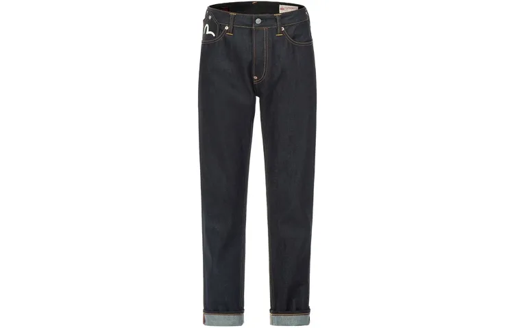 EVISU Jeans Men's Denim Blue Moderate Straight Fit Pants