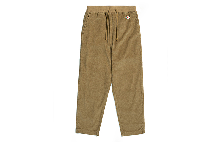 Champion Corduroy Drawstring Pants Fashion Comfortable Versatile Trendy Straight Fit Thickened And Fleece Lined