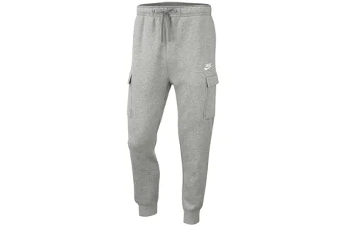 Nike Knitted Sweatpants Men's Gray Moderate Cuffed Pants