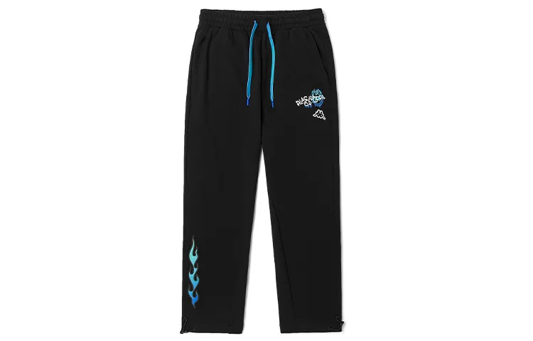Kappa Knitted Sweatpants Men's Black 990 Moderate Straight Fit Pants