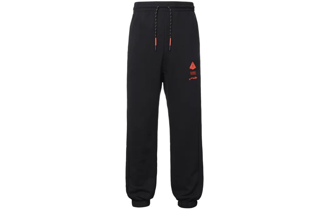 Nike Basketball Training Fleece Lined Thermal Elastic Cuff Knitted Sweatpants Men's Black