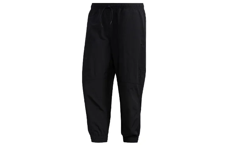 Adidas Knitted Sweatpants Men's Black Moderate Cuffed Pants