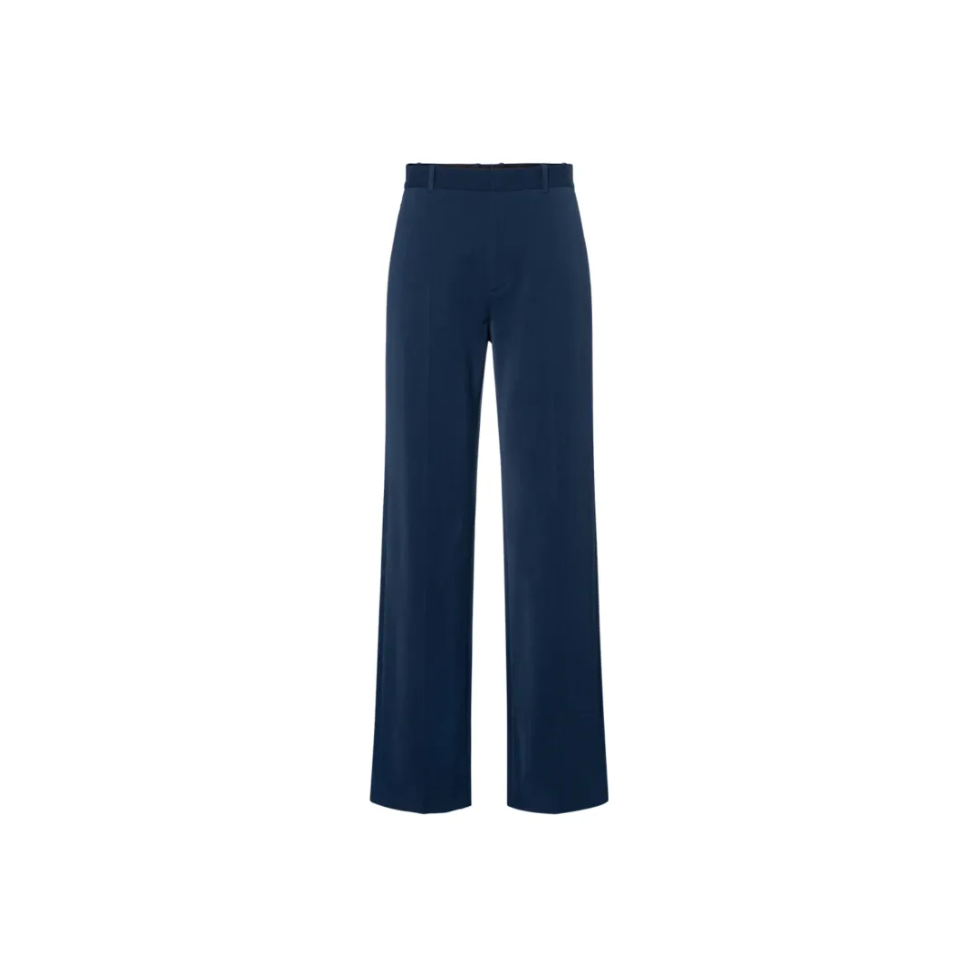 Balenciaga Casual Pants Men's Dark Blue Moderate Straight Fit Pants