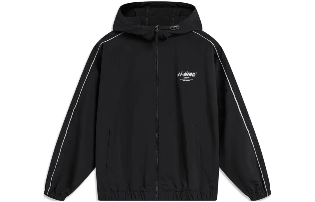 Li Ning Lotus Leaf Trench Coat Unisex Black