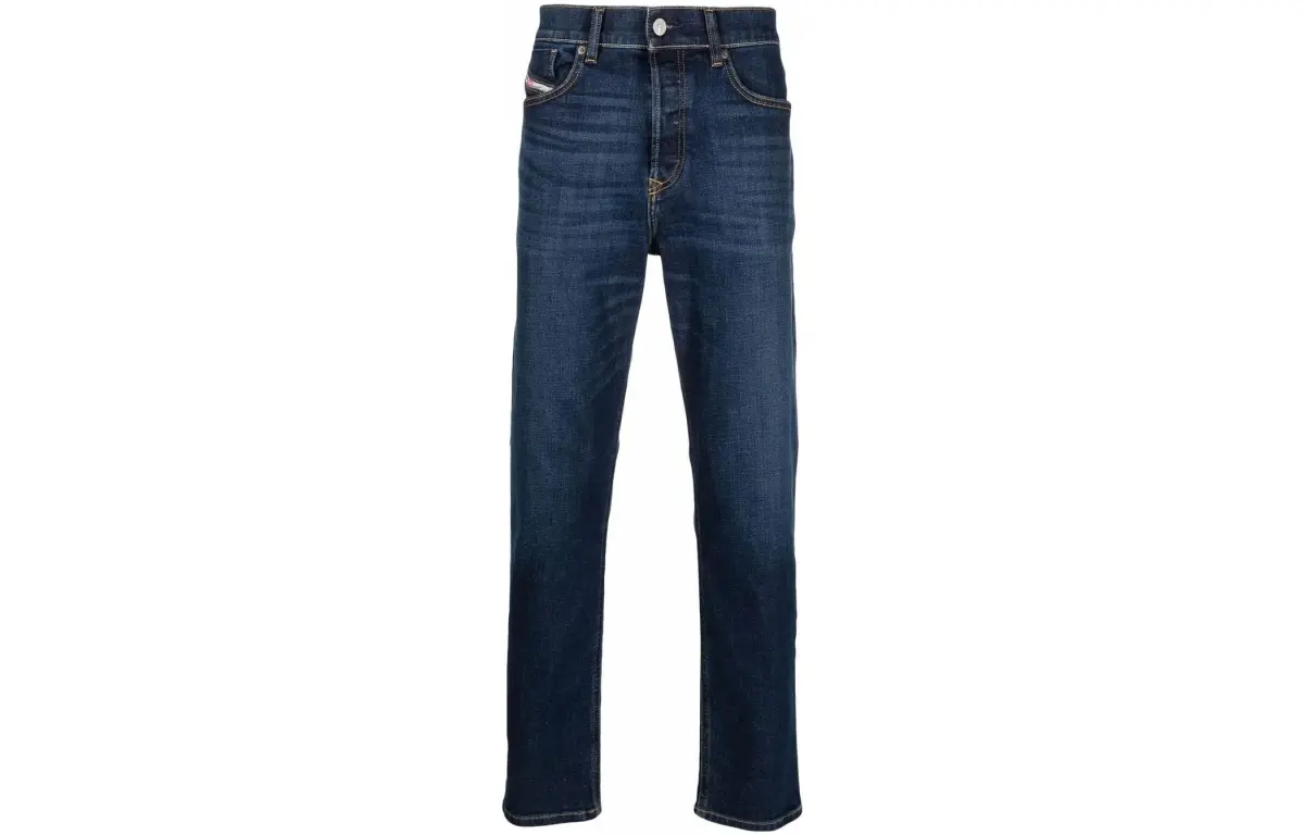 DIESEL Jeans Men's Dark Blue Moderate Straight Fit Pants