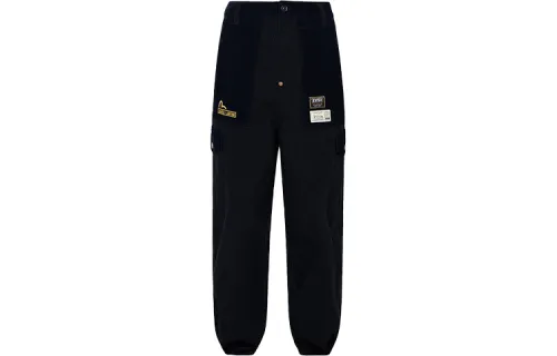 EVISU Knitted Sweatpants Men's Moderate Cuffed Pants