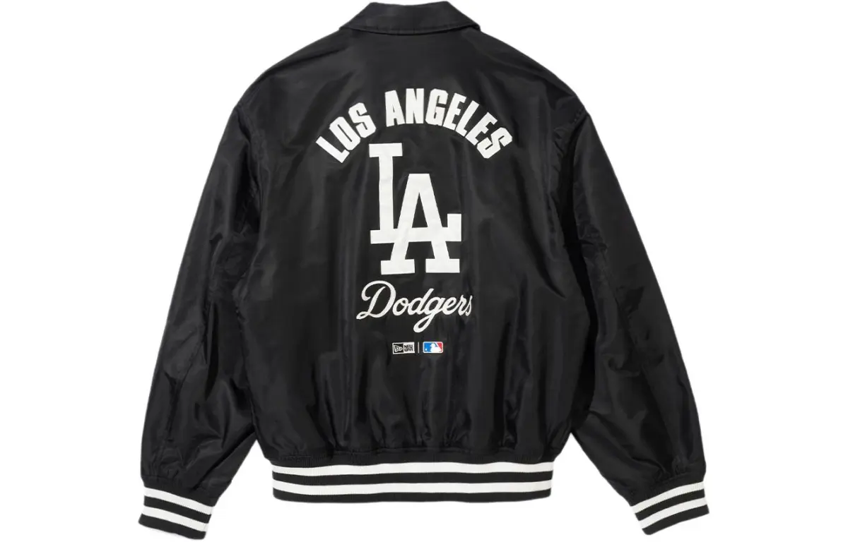 New Era Jackets Unisex Black Lapel Moderate Other