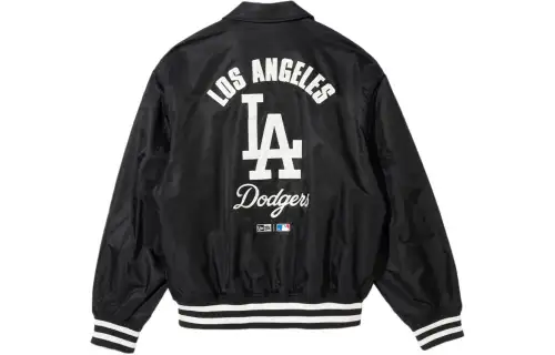 New Era Jackets Unisex Black Lapel Moderate Other
