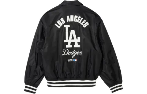 New Era Jackets Unisex Black Lapel Moderate Other