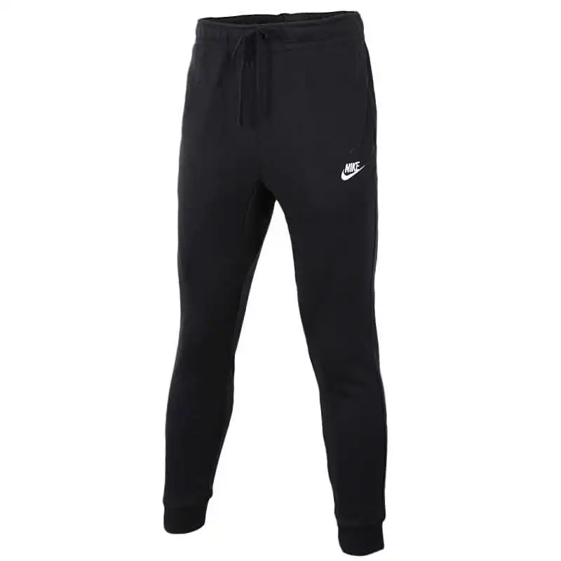 Nike Knitted Sweatpants Men's Black Moderate Straight Fit Pants