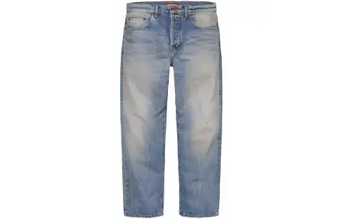Supreme Distressed Loose Fit Selvedge Jean FW24