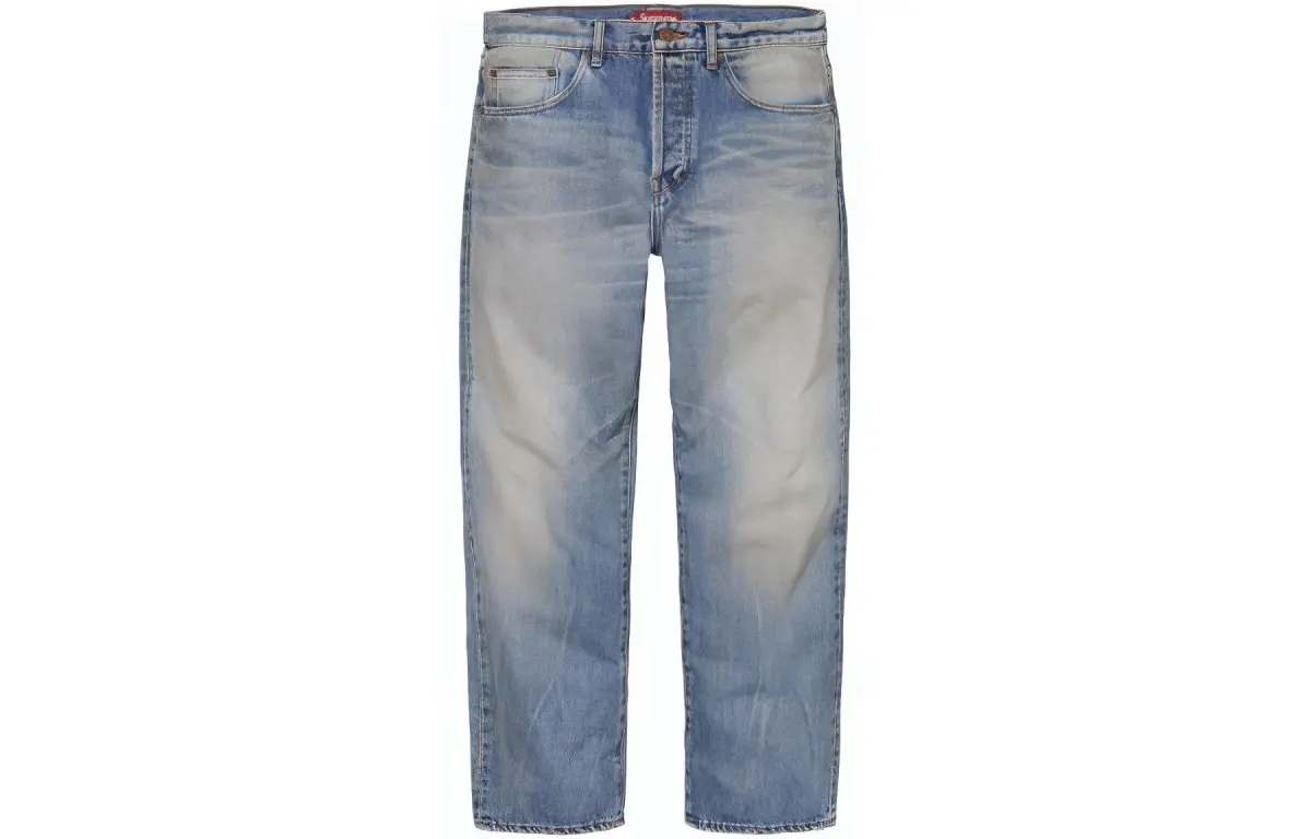 Supreme Distressed Loose Fit Selvedge Jean FW24