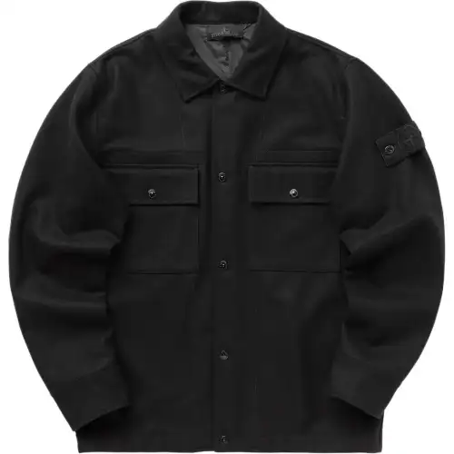 STONE ISLAND Ghost Piece Button-Up Overshirt