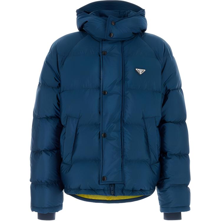 Мужской пуховик Prada Down Jacket (синий)