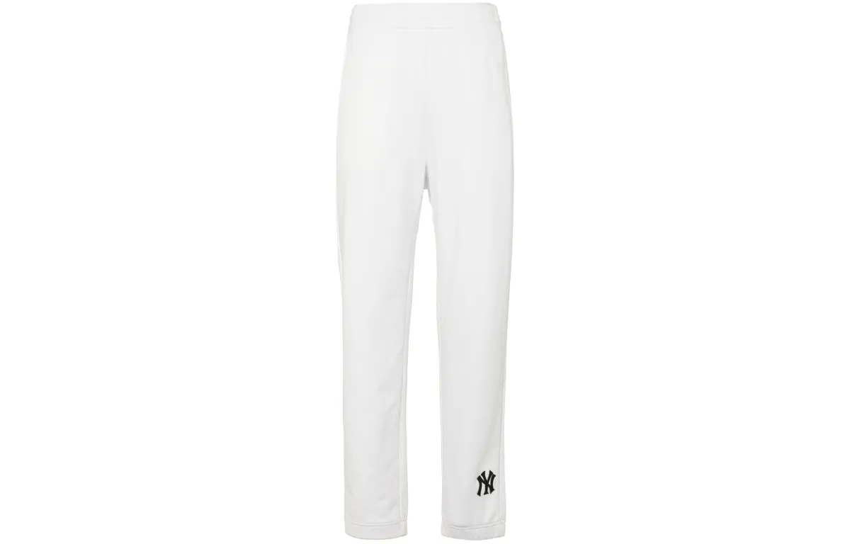MLB Knitted Sweatpants Unisex Gray Moderate Cuffed Pants