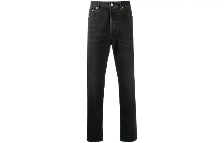 Golden Goose Jeans Men's Black Moderate Slim Fit Pants
