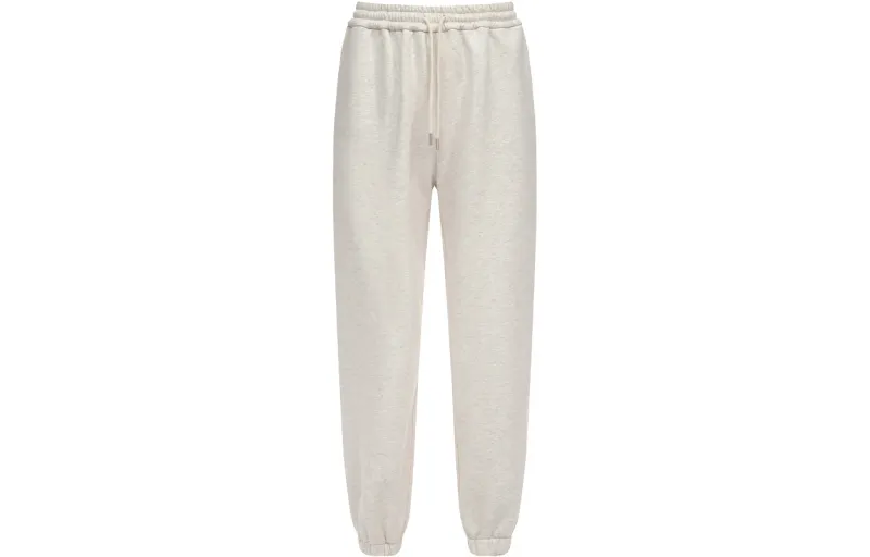 11ESTRANGER ASTRANGER Heavyweight 400g High Rebound Elastic Cuff Solid Color Fleece Lined Knitted Sweatpants Unisex