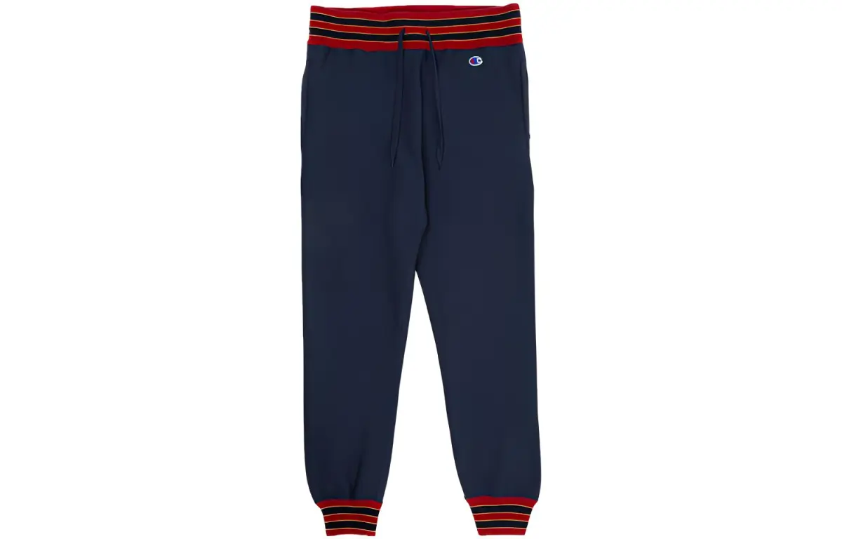 Champion Casual Pants Unisex Dark Blue Thickened Cuffed Pants