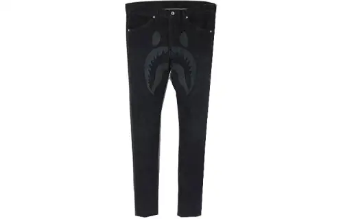 A BATHING APE Jeans Men's Black Moderate Other