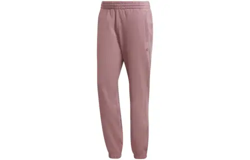 Adidas Originals Knitted Sweatpants Men's Pink Moderate Cuffed Pants