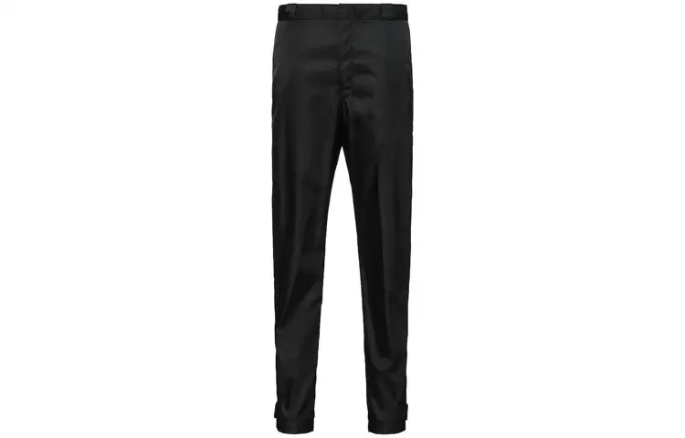 PRADA Casual Pants Men's Black Moderate Tapered Pants