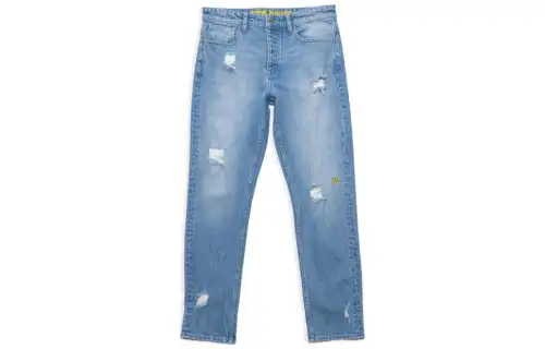 Drew house Smiley Collection Jeans Men's Blue Moderate Straight Fit Pants