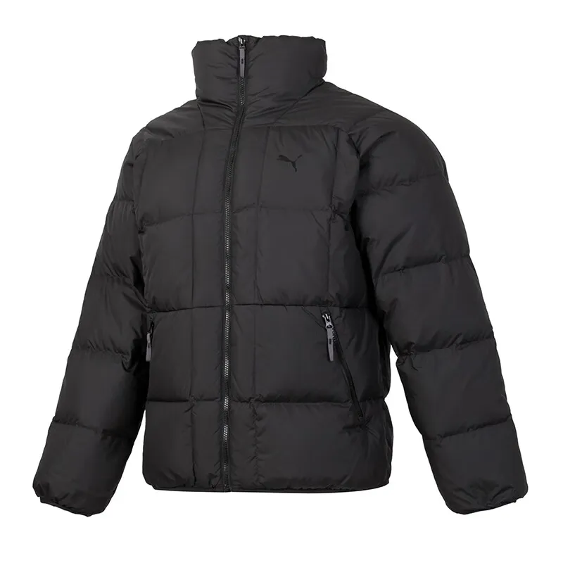 PUMA Down Jackets Men's Black Stand Collar Moderate