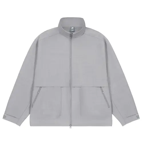 New Balance NB Grey SS25 Jackets & Coats Unisex Medium Gray