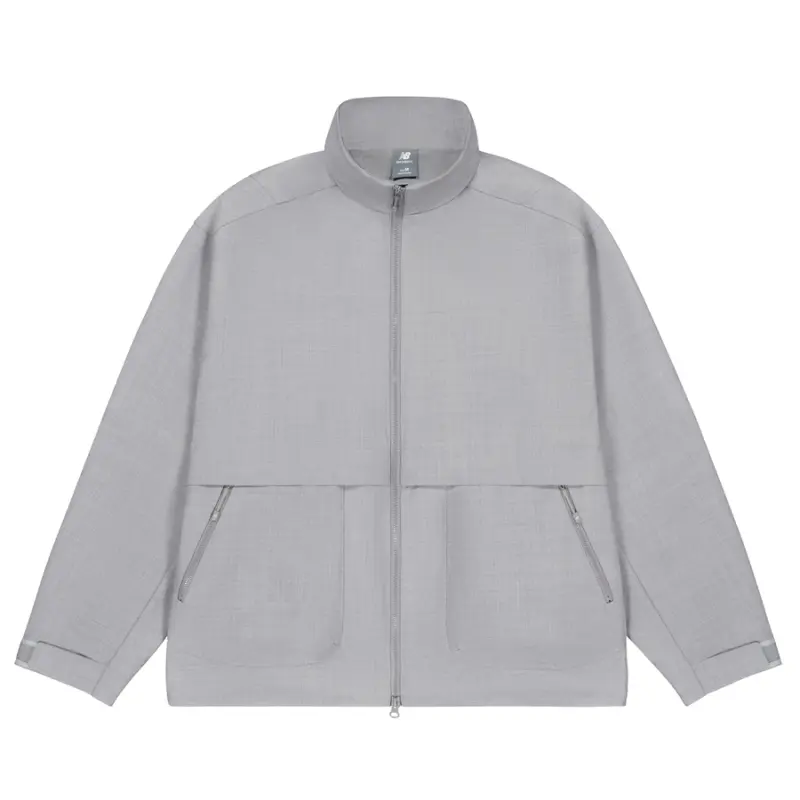 New Balance NB Grey SS25 Jackets & Coats Unisex Medium Gray