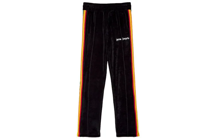 PALM ANGELS Casual Pants Men's Black Moderate Straight Fit Pants