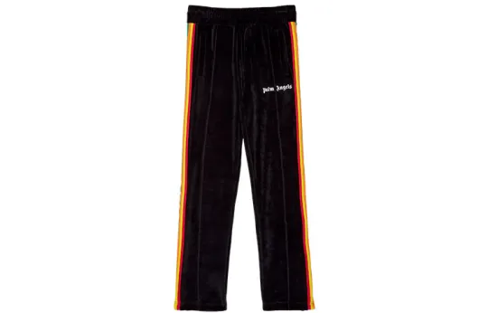 PALM ANGELS Casual Pants Men's Black Moderate Straight Fit Pants