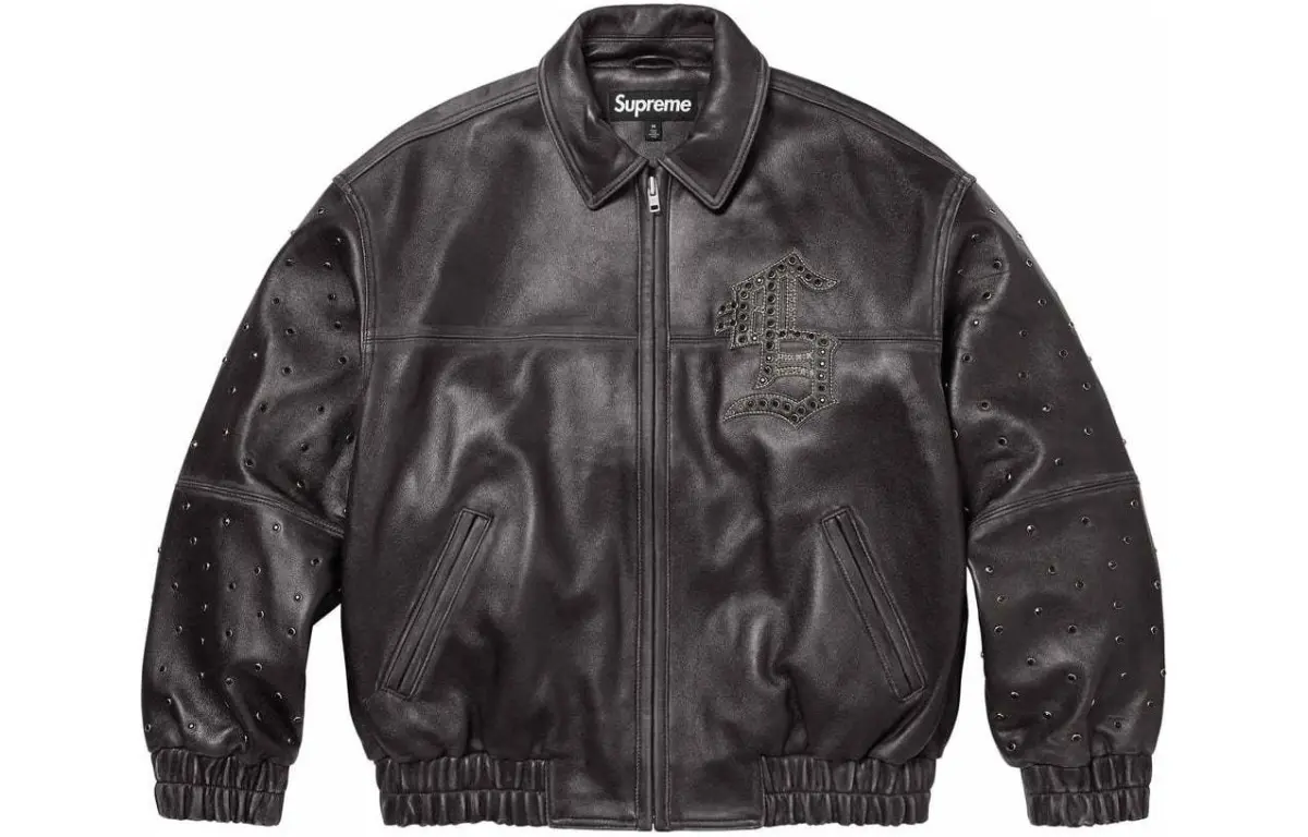 Supreme Gem Studded Leather Jacket