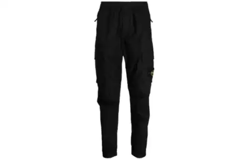 STONE ISLAND Cargo Pants Men's Black Moderate