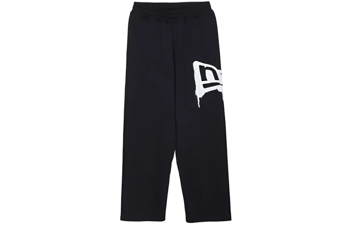 New Era FW22 Logo Print Sweatpants Unisex Black