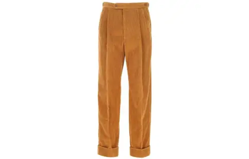 GUCCI Casual Pants Men's Camel Moderate Wide Leg Pants