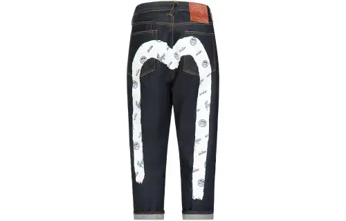 EVISU Jeans Men's Denim Blue Moderate Straight Fit Pants
