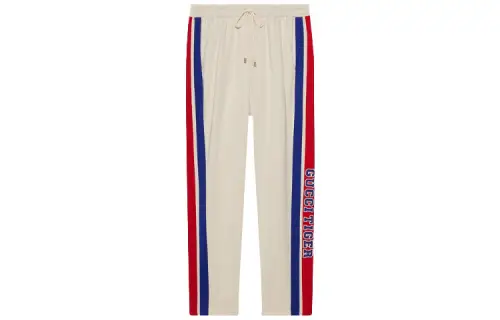 GUCCI Chinese New Year SS22 Knitted Sweatpants Men's Ivory White